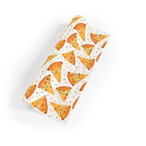 Cheesy Smiles Pizza Wrapping Paper