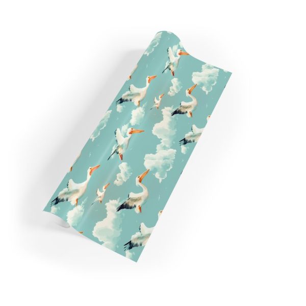 Soaring Pelicans Wrapping Paper
