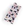 Charming Cat Design Wrapping Paper with Flowers