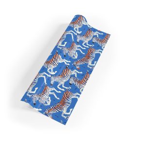 Zesty Zebras in Motion Wrapping Paper