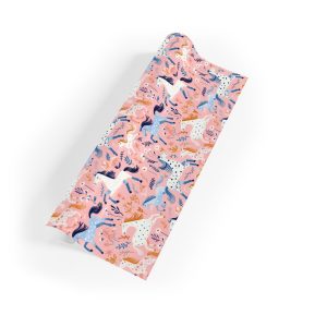 Whimsical Horses Garden Wrapping Paper