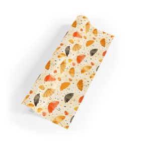 Whimsical Autumn Umbrellas Wrapping Paper