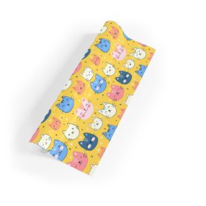 Purr-fectly Cute Cat Faces Wrapping Paper