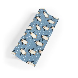 Playful Penguins Wrapping Paper featuring adorable penguins