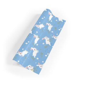 Charming White Bunnies Wrapping Paper
