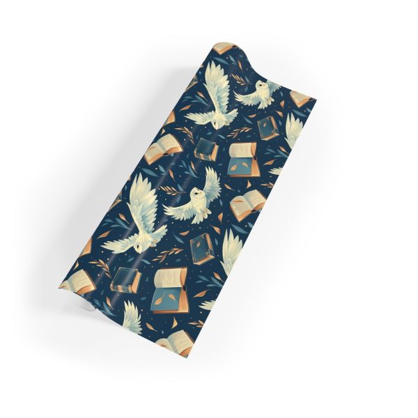 Mystical Night Owls and Books Wrapping Paper