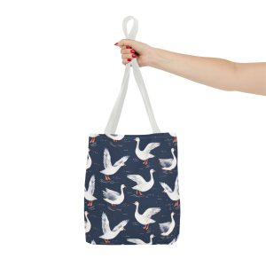 Charming White Geese Reusable Gift Tote Bag