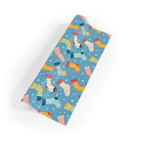 Colorful Festive Socks Wrapping Paper