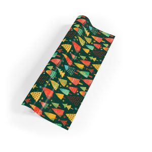 Whimsical Holiday Trees Wrapping Paper