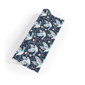 Graceful Doves & Blossoms Wrapping Paper