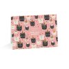 Eco-Friendly Cat Birthday Card with Whimsical Party Hat Cats
