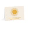 Radiant Eco-Friendly Greeting Card with Golden Sun Design