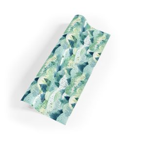 Serene Evergreen Hills Wrapping Paper