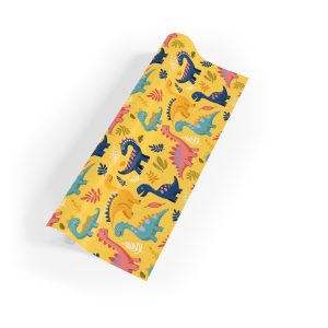 Roaring Dino Friends Wrapping Paper