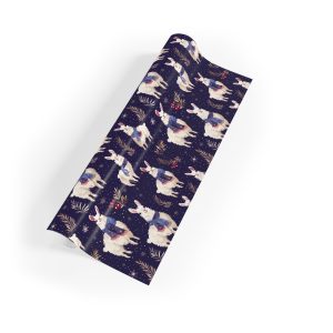 Eco-Friendly Wrapping Paper with Festive Christmas Hamsters Design