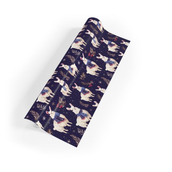 Eco-Friendly Wrapping Paper with Festive Christmas Hamsters Design