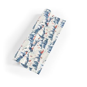 Winter Cabin Scene Wrapping Paper