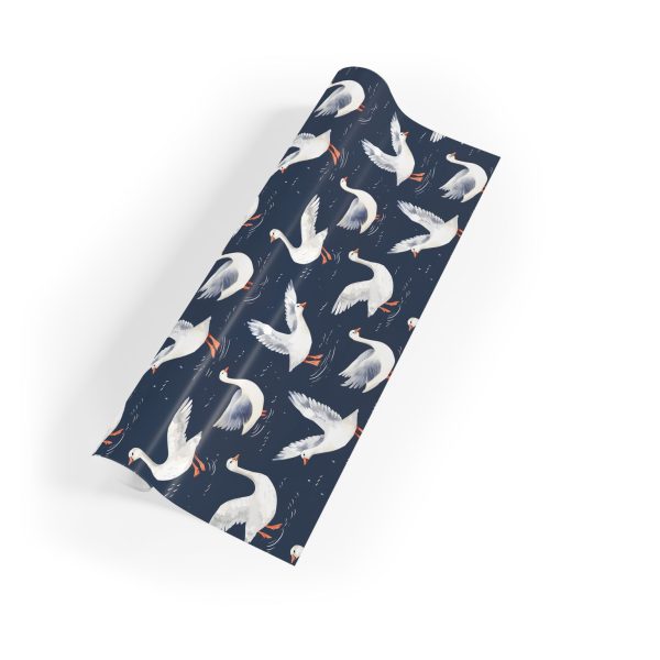 Elegant Flock Wrapping Paper
