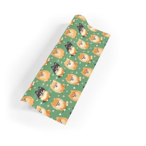 Charming Pom Puppy Love Wrapping Paper