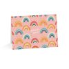 Eco-Friendly Birthday Card with Cheerful Rainbows and Confetti