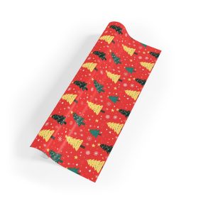 Festive Christmas Trees Wrapping Paper