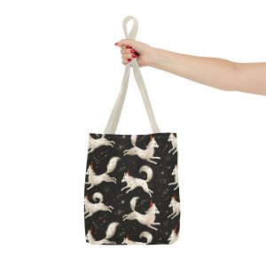 Reusable Gift Tote Bag - Enchanted Cosmic Wolfs