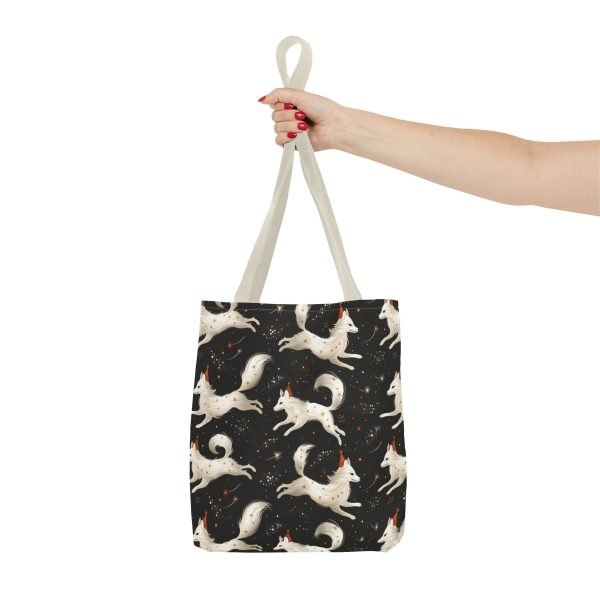 Reusable Gift Tote Bag - Enchanted Cosmic Wolfs