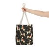 Reusable Gift Tote Bag - Festive Llamas with Gifts