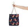 Reusable Gift Tote Bag - Playful Otters with Scarves