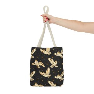 Reusable Gift Tote Bag - Regal Owls Under the Stars