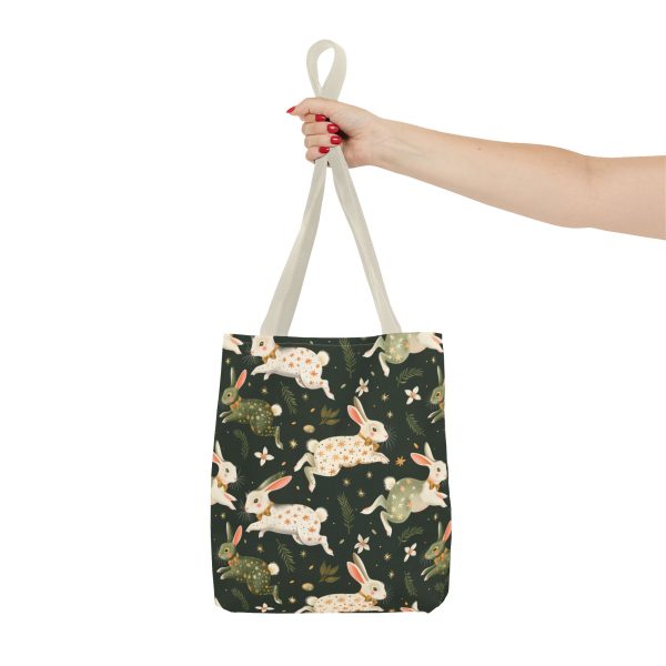 Stylish Reusable Gift Tote Bag with Playful Bunny Design