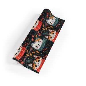 Festive Kittens in Sweaters Eco-Friendly Wrapping Paper