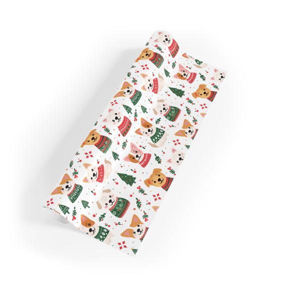 Puppy Christmas Cheer Eco-Friendly Wrapping Paper