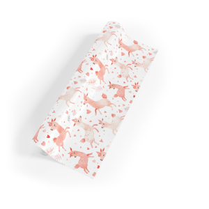 Eco-Friendly Wrapping Paper with Frolicking Llamas in Party Hats