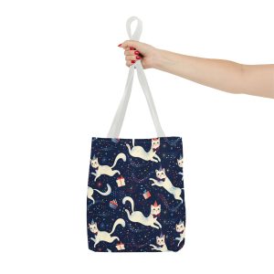 Reusable Gift Tote Bag with Confetti Cats