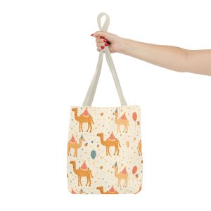 Reusable Gift Tote Bag - Playful Camels with Party Hats