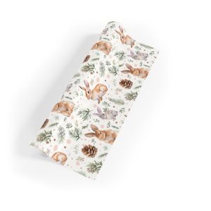 Charming Bunnies and Pinecones Eco-Friendly Wrapping Paper