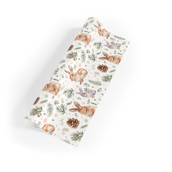 Charming Bunnies and Pinecones Eco-Friendly Wrapping Paper
