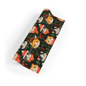 Christmas Kittens in Sweaters Eco-Friendly Wrapping Paper