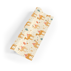 Festive Camels in Party Hats Gift Wrapping Paper
