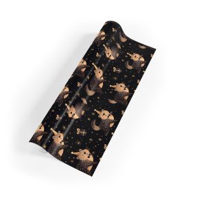Playful Otters in Party Hats with Gifts Eco-Friendly Wrapping Paper