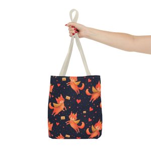 Royal Lynxes with Wings and Hearts Gift Tote Bag