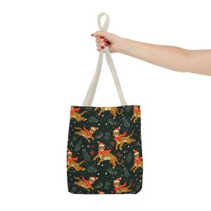 Playful Christmas Leopards