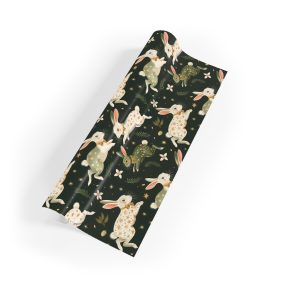 Charming Bunnies in Starry Dappled Coats Eco-Friendly Wrapping Paper
