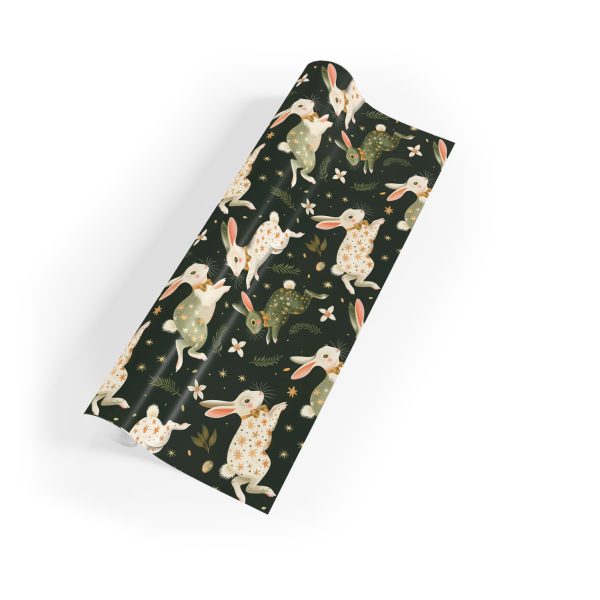 Charming Bunnies in Starry Dappled Coats Eco-Friendly Wrapping Paper