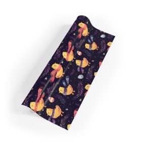 Charming Chicks in Scarves Eco-Friendly Wrapping Paper