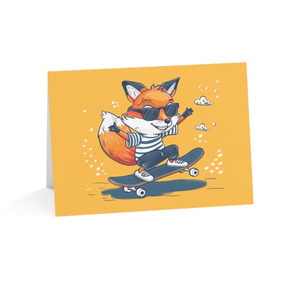 rad-fox-on-a-board-the-coolest-ride-eco-friendly-greeting-card